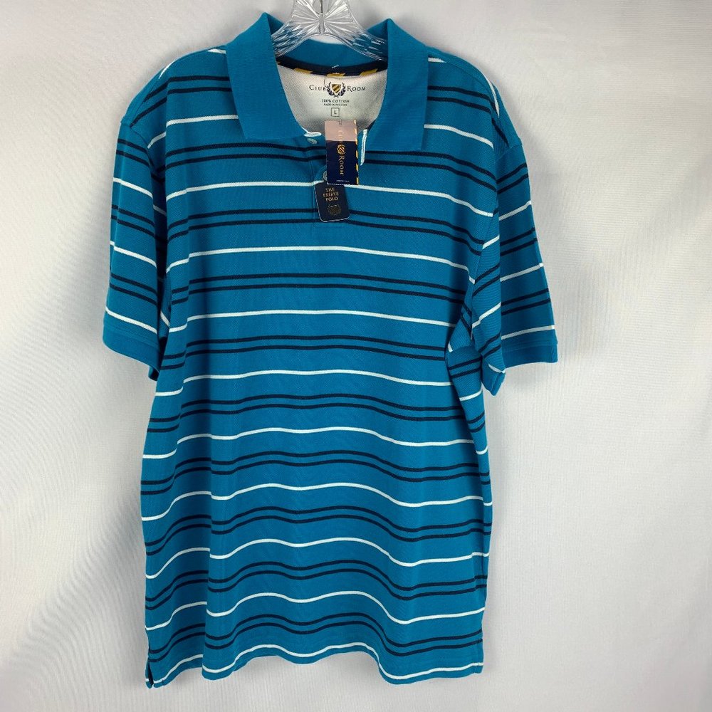 Men's Club Room Polo Shirt L NWT